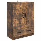 Vidaxl Strani šal Dimljen hrast 66 x 34,5 x 92 cm Inženirski les