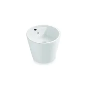 Bathco 4057 - Umivalnik za pult FLORENCIA, premer 42 cm, porcelan/bela
