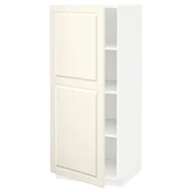 METOD Visoki element s policama, bela/Bodbyn prljavobela, 60x60x140 cm