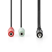 Audio Kabel | 3.5 mm M – 2x 3.5 mm Ž | 0.20 m | Box Pack | NEDIS