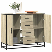 Vidaxl Komoda sonoma hrast 92x35x76 cm inženirski les