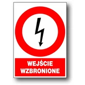 shumee Znak ZEZ/A-7 za prepoved vstopa z električnimi napravami