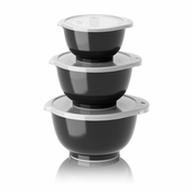 Črne skledice v kompletu 3 ks 750 ml Margrethe Mini – Rosti