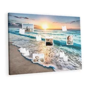 tulup.si Plošča iz plute Plaža morja piasek 140x100 cm Lesene zatiči