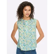 heine Bluza  modra / apno / pastelno zelena