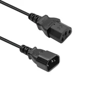 Podaljševalni kabel Qoltec IEC C13/C14 | 3x1,00 mm2 | 5 m