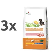 Natural Trainer Sensitive No Gluten Adult Mini - svinjina 3 x 2 kg