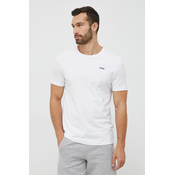 Pamucna majica Fila 2-pack boja: bijela, glatki model