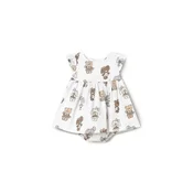 Mayoral Poletna obleka 1869 Bela Regular Fit