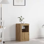 vidaXL vidaXL Stranska omara s LED lučmi iz artizanovega hrasta 41x37x67 cm, (22008769)