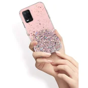 Overboard Ovitek za Realme 8 5G, bleščeč, roza