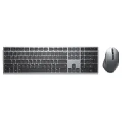 DELL KM7321W Wireless Premier Multi-device US tastatura + miš siva (TAS01025)