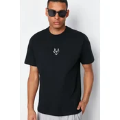 Trendyol Muška majica Tmnss24Ts00056, Crna
