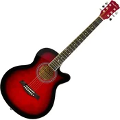 Pasadena SG026C-38 Red Sunburst Jumbo akusticna gitara (Kao novo)