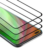 Cadorabo CADORABO OnePlus Nord - Zaščitna folija v transparentno s čarno - 3-pack Kaljeno steklo za zaščito zaslona s trdoto 9H in 3D dotikom, (20553229)