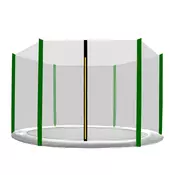 INLEA Zaščitna mreža za trampolin PREMIUM Jump s skupnim premerom 250 cm za 6 palic TEMNO ZELENA