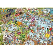 Ravensburger - Puzzle Rayeva serija stripov – Počitniški center št. 3: Bazen - 1 000 kosov