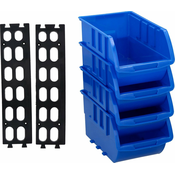 Stenski predalnik PVC - 6 delni organizator