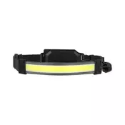 LED punjiva celna lampa 2xLED/5V 180 lm 900 mAh crna