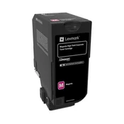 Lexmark 74C2HME toner, original, magenta, 12000 strani