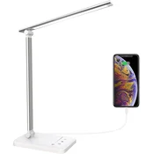 Amnossi LED namizna svetilka, zatemnljiva, 5 stopenj, USB
