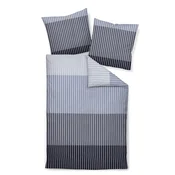 Janine POSTELJNINA 135/200 cm mako saten srebrne barve