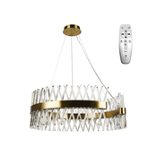LED prigušiva luster na sajli LED/175W/230V 3000-6500K zlatni + daljinski upravljac