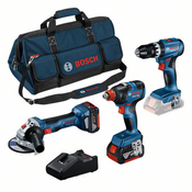 Bosch GSB 18V-45 + GDX 18V-200 + komplet akumulatorskih vrtalnih vijacnikov 0615990N31