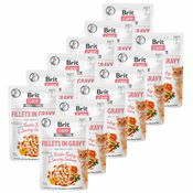 Brit Care Cat Fillets in Gravy Turkey & Salmon 12x85 g