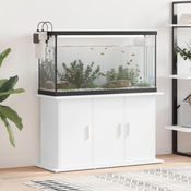 vidaXL Stojalo za akvarij belo 101x41x58 cm inženirski les