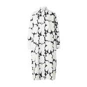 Marimekko Dolga srajca RUNOELMA UNIKKO svetlo bež/črna/bela