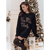 Sweter damski one size MIU MIU z napsiem czarny Dstreet