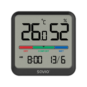 *Senzor temperature/vlage SAVIO CT-01/B črn