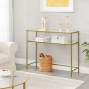 Hanah Home Komoda By-4, 90x80x30 cm, Zlatne boje