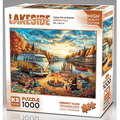 KS Games - Puzzle Vosvos Camp Fire Ob sončnem zahodu - 1 000 kosov