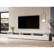 TV stol Austin AS104 Bijela, Sjajno bijela, S vratima, 270x40x41cm