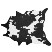 Beliani Umetna preproga iz kravje kože 150 x 200 cm črna/bela BOGONG