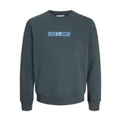 Jack & Jones Junior Majica JJMunk svetlo modra/bazaltno siva