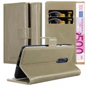 Cadorabo CADORABO primera, združljiv z Nokia v Capuccino Brown - zaščitni pokrov z magnetnim zapiranjem, stoječo funkcijo in režo za kartico, (20566637)
