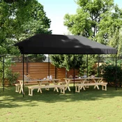 Šator za zabave Crna 292 x 580 x 315 cm Oxford tkanina
