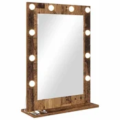 Vidaxl Ogledalo za toaletno mizico Pravokotna Star les 70 x 50 x 18 cm