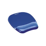 Fellowes Crystal™ Gel Mouse Pad/Wrist Rest, Blue