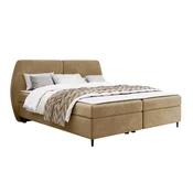 Boxspring krevet Stonecrest 110 (Wave 04) Bracni, Boxspring, Smeda, 140x200, Tkanina, Basi a doghePodnicePodnice, 170x207x107cm