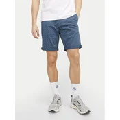 Jack & Jones Kratke hlače iz tkanine Bowie 12230336 Modra Regular Fit