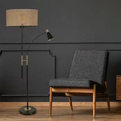 Aberto Design Podna lampa Forza, 165 cm, E27, Crno