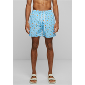 Swimsuit with light blue/ice pattern
