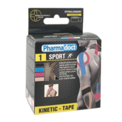 Pharmadoct, kineziološki trak 5 cm x 5 m - kožni, 1 trak