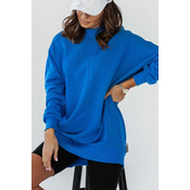 Ivon Ženska majica s kapuco brez kapuce Simple modro nebo M/L