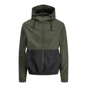 JACK & JONES Prehodna jakna JWHMASH antracit/oliva