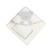 Bebekevi Peškir s kapuljacom i rukavicom koala - bela ( BEVI1523B )